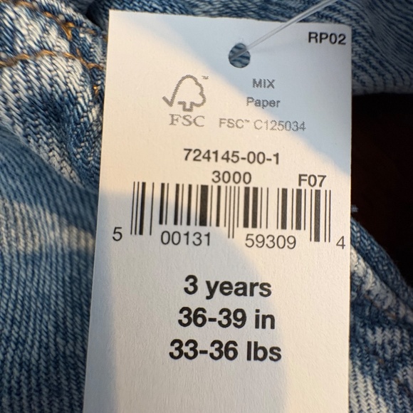 Toddler Girls Denim Jacket size 3 Yrs, Gap Original NWT - Picture 8 of 8